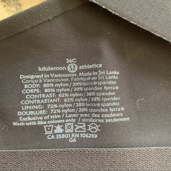 Lululemon Black Sports Bra - Picture 7 of 7